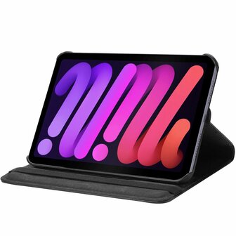 iPad Mini 2024 - Tablet Book Cover - Zwart