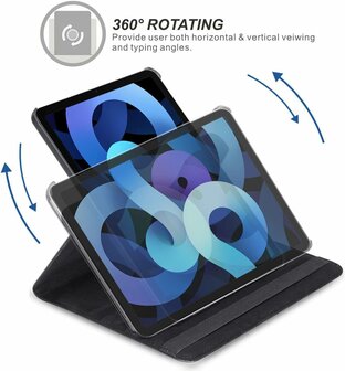 iPad Mini 2024 - Tablet Book Cover - Zwart