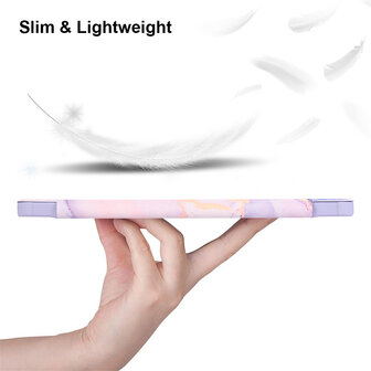 iPad Air 1/2 - Marmer Paars - Smart Cover