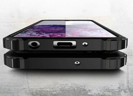 Samsung A41 Zwart - Armor Back Cover
