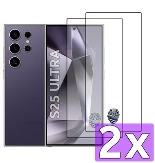 Samsung S25 Ultra - Full Glass Bescherming - 2 Stuks