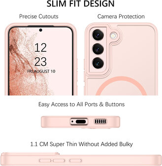 Samsung S22 Plus - Matte MagSafe Armor - Roze