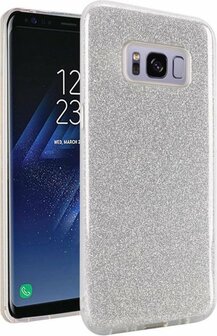 Samsung S8 - Glitter Back Cover - Zilver