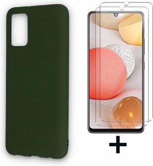 A02S - Back Cover &amp;amp; 2X Glas - Groen