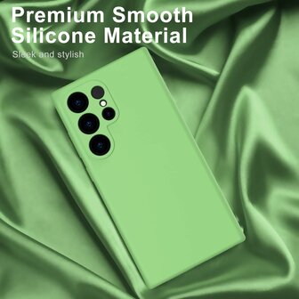 Samsung S24 Ultra - Liquid Back Cover - Licht Groen
