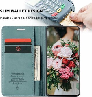 Oppo A94 Aqua Blue - Book Case