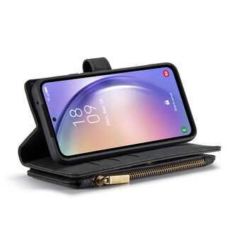 Samsung S25 - Charcoal Gray - Book Case met Rits