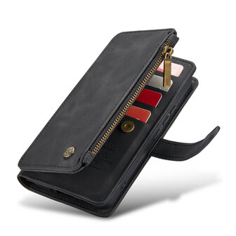 Samsung S25 - Charcoal Gray - Book Case met Rits