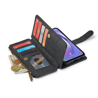 Samsung S25 - Charcoal Gray - Book Case met Rits