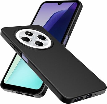 Redmi 14C - Siliconen Back Cover - Zwart