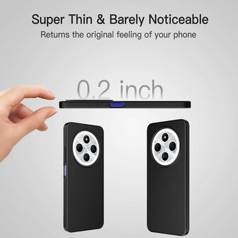 Redmi 14C - Siliconen Back Cover - Zwart