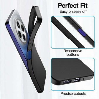Redmi 14C - Siliconen Back Cover - Zwart