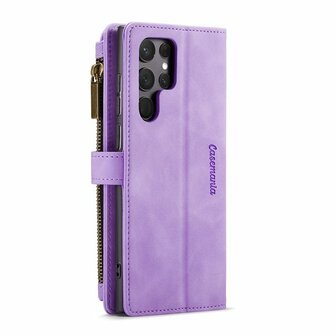 Samsung S23 Ultra Bright Lila - Book Case met Rits