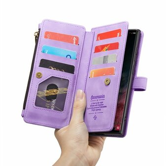 Samsung S23 Ultra Bright Lila - Book Case met Rits