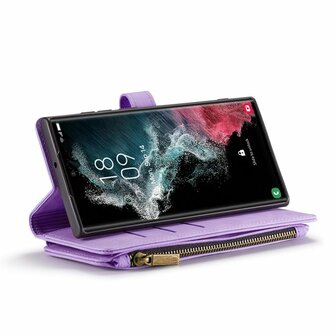 Samsung S23 Ultra Bright Lila - Book Case met Rits