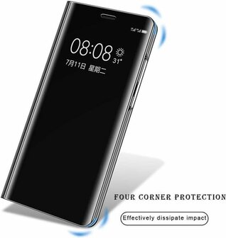 Samsung S20 Ultra - Clear View Case - Zwart