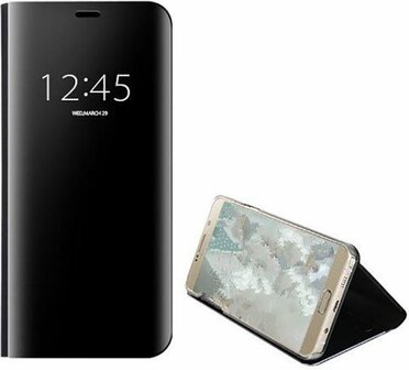 Samsung S20 Ultra - Clear View Case - Zwart