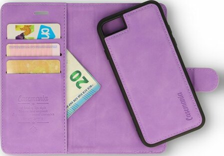 iPhone 7 Plus &amp;amp; 8 Plus Bright Lila - 2 in 1 Book Case
