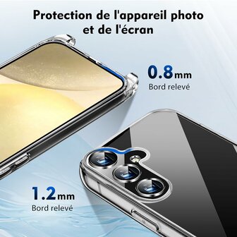 Samsung S25 Transparant - TPU Back Cover met Koord