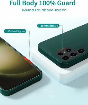 Samsung S24 Ultra - Groen - TPU Back Cover met Koord