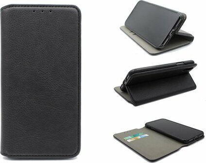 iPhone 12 Mini Zwart - HQ Slim Book Case
