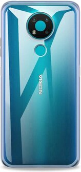 Nokia 3.4 - Back Cover &amp;amp; Glas - Transparant
