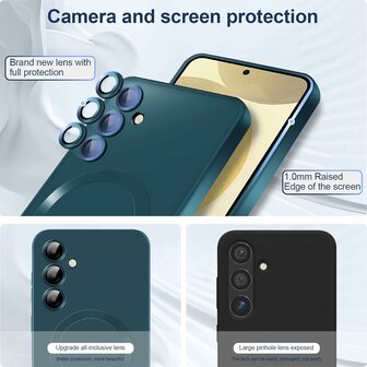 Samsung S24 Plus - Donker Blauw - MagSafe Matte TPU