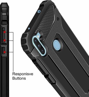 M11 - Armor Back Cover &amp;amp; Glas - Zwart