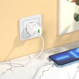 Hoco N28W Smartphone oplader - Snellader USB-C - PD20W