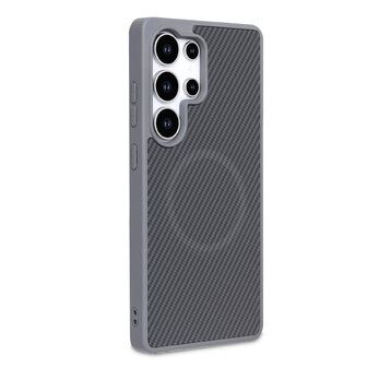 Samsung S24 Ultra - Grijs - Carbon MagSafe Back Cover