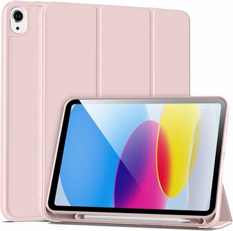 iPad 2025 (11 Gen) - Roze - Smart Cover met Pen Slot