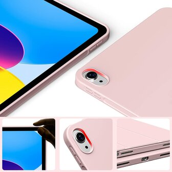 iPad 2025 (11 Gen) - Roze - Smart Cover met Pen Slot