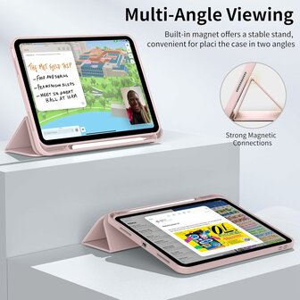 iPad 2025 (11 Gen) - Roze - Smart Cover met Pen Slot