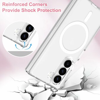 Samsung Z Fold 6 - Transparant - Anti Shock - Geschikt voor Magsafe
