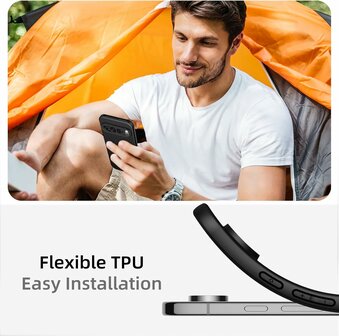 Pixel 9 Pro XL - Zwart -- Siliconen Back Cover