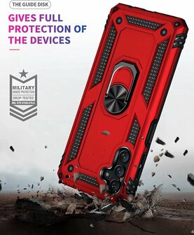Samsung M23 Rood - Armor met Kickstand Ring