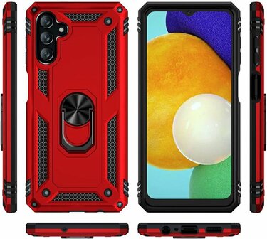Samsung M23 Rood - Armor met Kickstand Ring