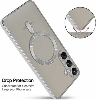 Samsung S25 Plus - MagSafe TPU Back Cover - Zilver