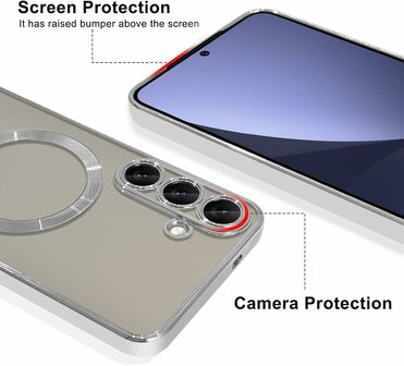 Samsung S25 Plus - MagSafe TPU Back Cover - Zilver