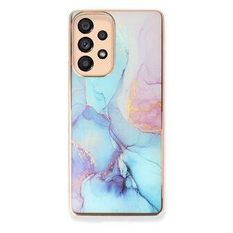 Samsung A23 - Marmer Back Cover - Blauw