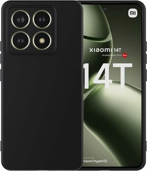 Xiaomi 14T - Siliconen Back Cover - Zwart