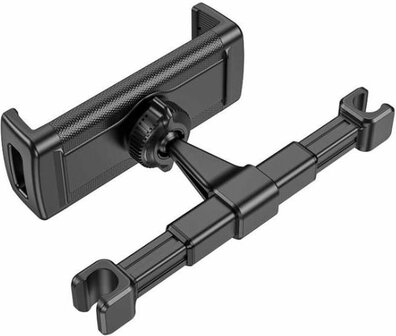 Hoco CA121 Universele Hoofdsteun Tablet Houder voor in de Auto Zwart
