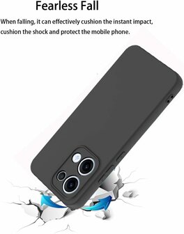 Reno 13 - Back Cover &amp;amp; 2x Glas - Zwart