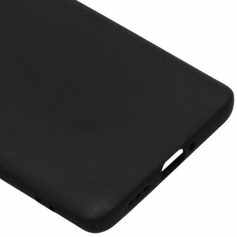 Reno 4 Pro 5G - Siliconen Back Cover - Zwart