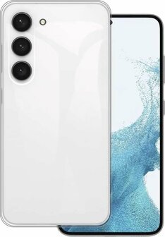 Samsung S23 Plus - Siliconen Back Cover - Transparant