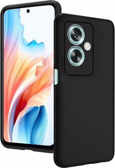 Oppo A79 5G - Siliconen Back Cover - Zwart