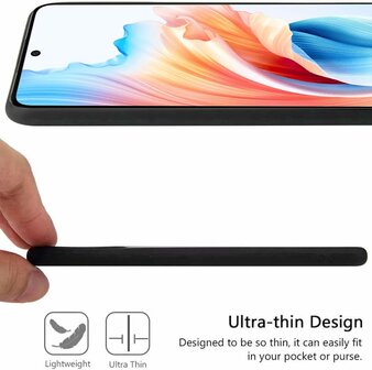 Oppo A79 5G - Siliconen Back Cover - Zwart