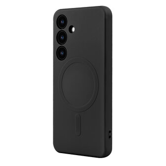 Samsung S25 - Zwart - Camera Siliconen MagSafe Back Cover