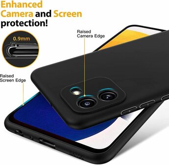 Samsung A03 - Siliconen Back Cover - Zwart