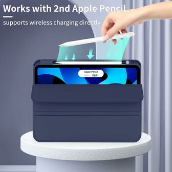 iPad Air (11 inch 2024 &amp;amp; 2025) - Blauw - Smart Cover met Pen Slot